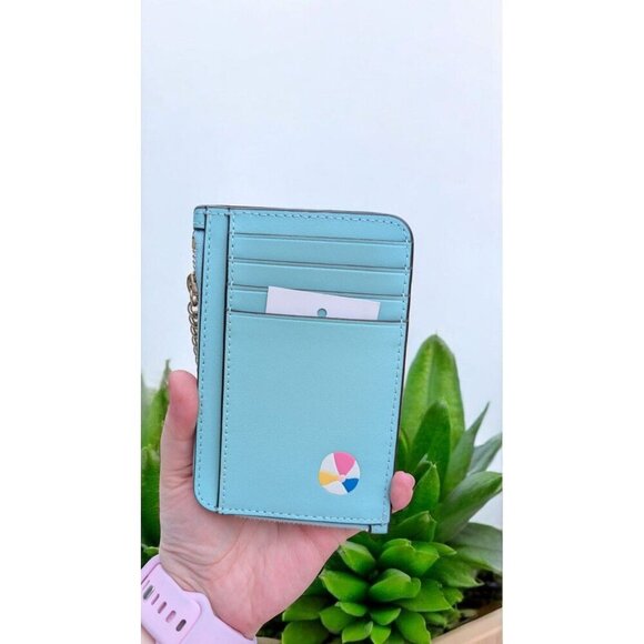 NWT Kate Spade Pool Float Medium L-zip Card Holder - Picture 6 of 7